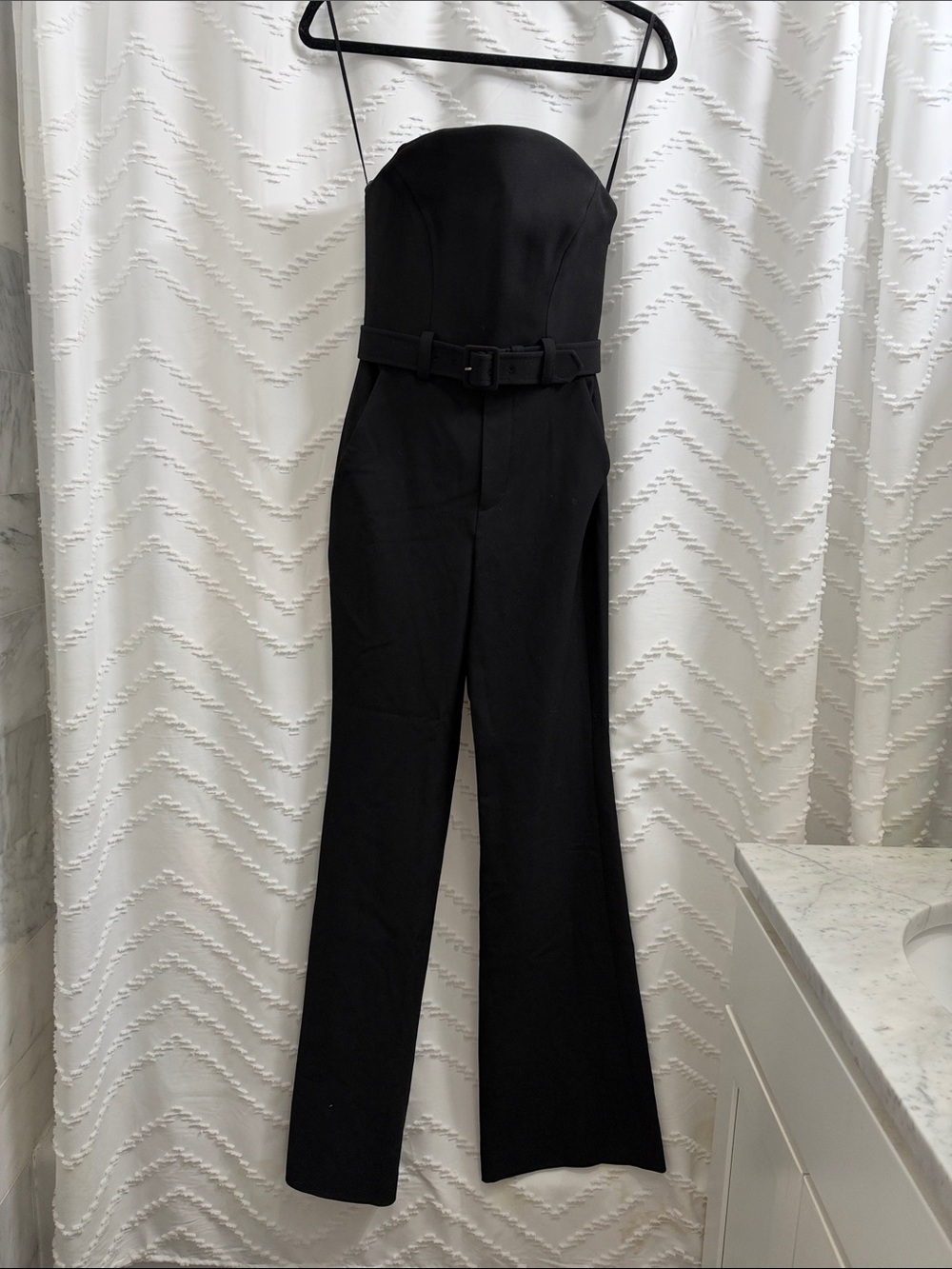 Alc strapless belted jumpsuit size 00 brand new never worn $75